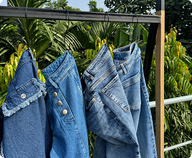 Finished Washed Denim